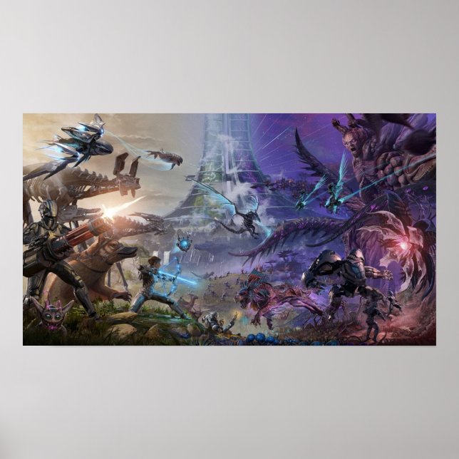 ARK Survival Evolved Dinosaur War Zone Poster (Front)