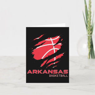 Arkansan Hoops Fan Souvenir Gift Ar Arkansas Byske Card