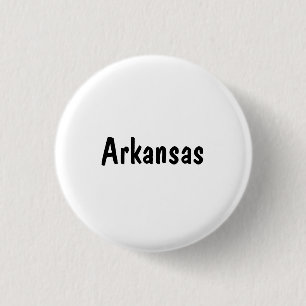 Arkansas 1 Inch Round Button