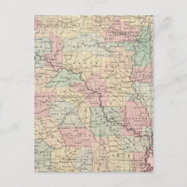 Arkansas 3 postcard (Front)