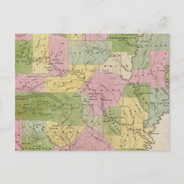Arkansas 3 postcard (Front)