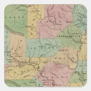 Arkansas 4 square sticker