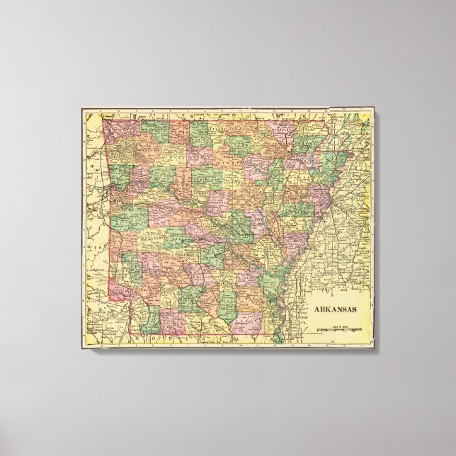 Arkansas 5 canvas print (Front)