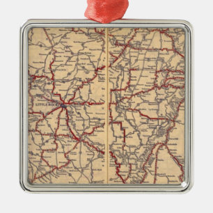 Arkansas 5 metal ornament