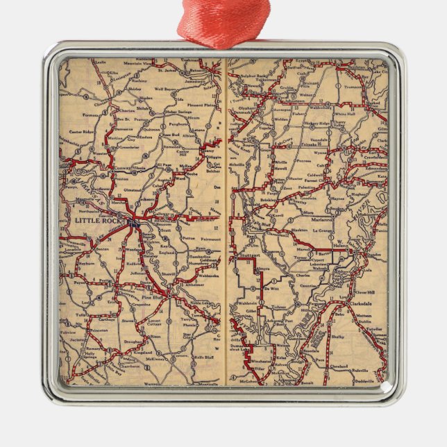 Arkansas 5 metal ornament (Front)