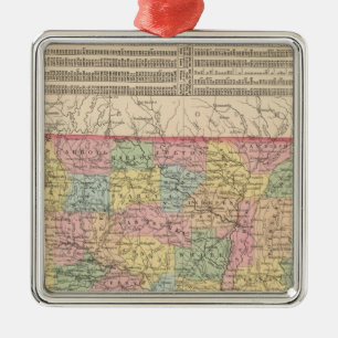 Arkansas 6 metal ornament