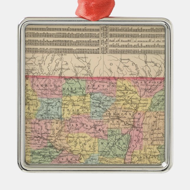 Arkansas 6 metal ornament (Front)