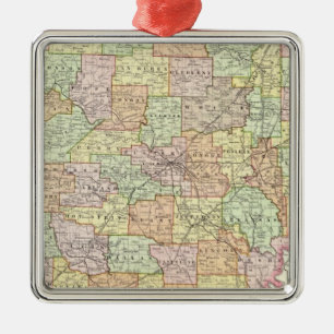 Arkansas 6 metal ornament