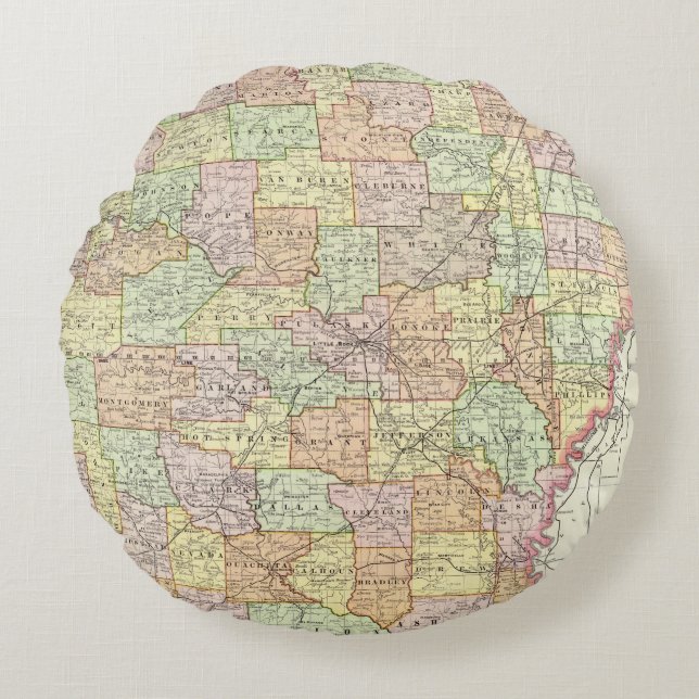 Arkansas 6 round pillow (Front)