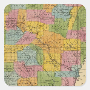 Arkansas 7 square sticker