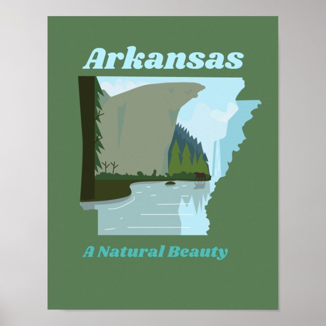 Arkansas: A Natural Beauty Poster (Front)