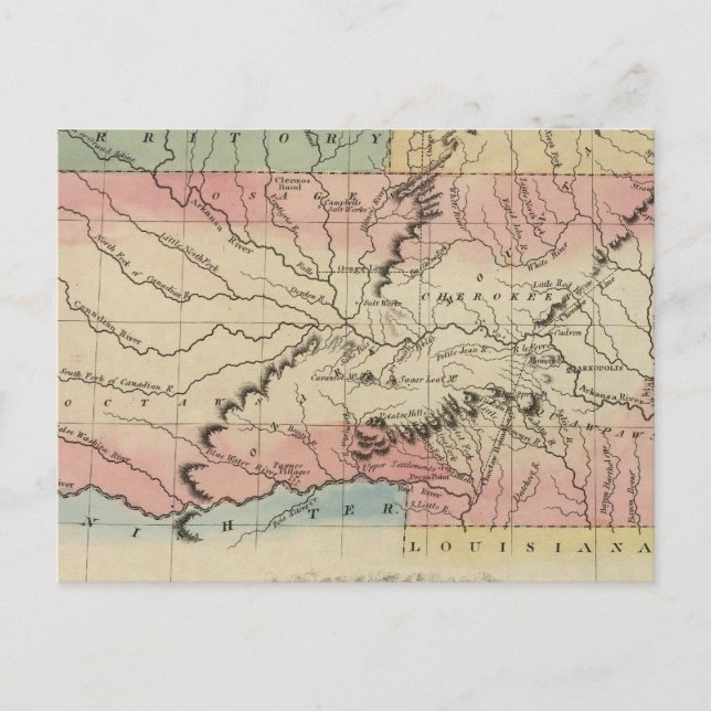 Arkansas and Oklahoma region Postcard (Front)
