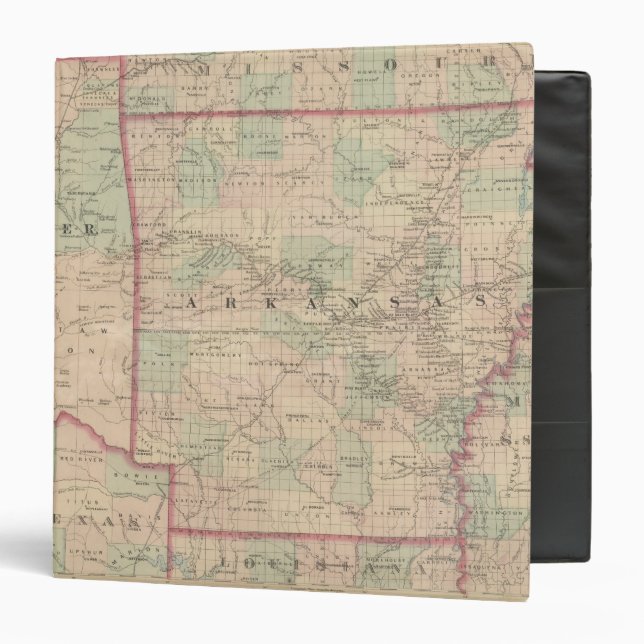 Arkansas and portion of Indian Territory Binder (Front/Inside)