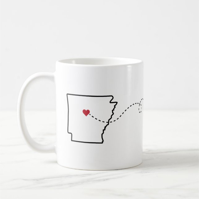 Arkansas au Minnesota - Coeur2Coeur Coffee Mug (Gauche)