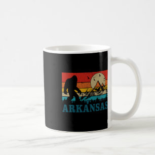 Arkansas Bigfoot Vintage Mountains Hiking Camping  Coffee Mug