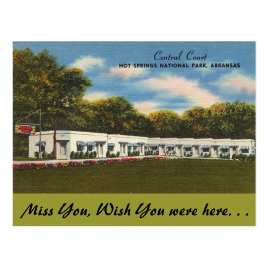 Arkansas, Central Court Postcard