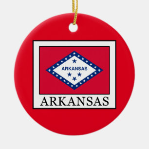 Arkansas Ceramic Ornament