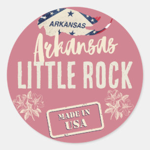 Arkansas Cities Classic Round Sticker