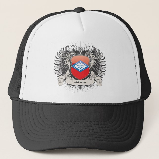 Arkansas Crest Trucker Hat (Front)