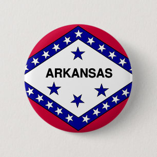 Arkansas Flag 2 Inch Round Button