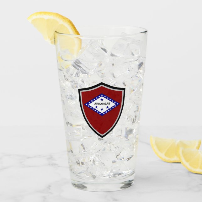 Arkansas flag glass (Front Ice)