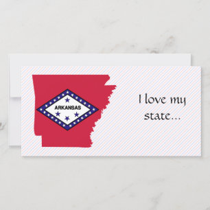 Arkansas Flag Map