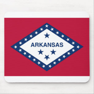 Arkansas flag mouse pad