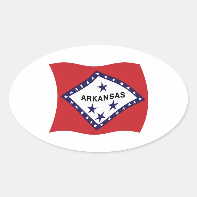 Arkansas Flag Sticker (Front)