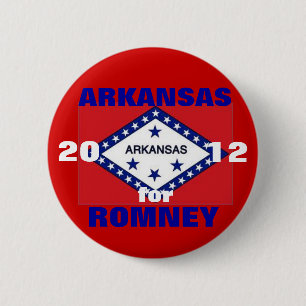 Arkansas for Romney 2012 2 Inch Round Button