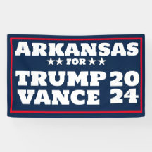 Arkansas for Trump Vance 2024 Banner