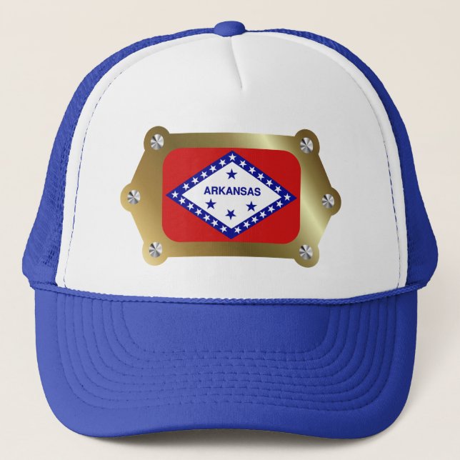 Arkansas framed Flag Hat (Front)