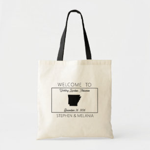 Arkansas Guests Welcome Wedding Tote Bag