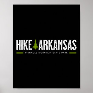 Arkansas Hike Pinnacle Mountain State Park Retro G Poster