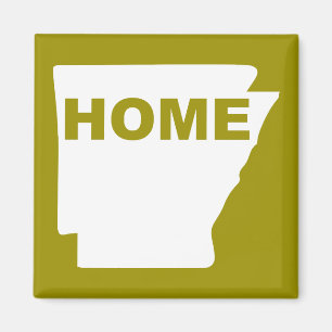 Arkansas Home Away From State Fridge Magnet