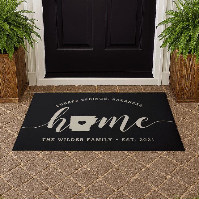 Arkansas Home State Personalized Doormat (Creator Uploaded)