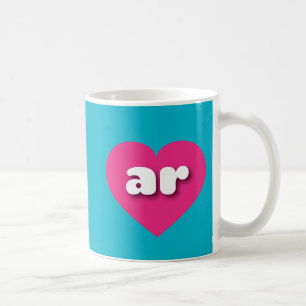 Arkansas hot pink heart - I love ar Coffee Mug