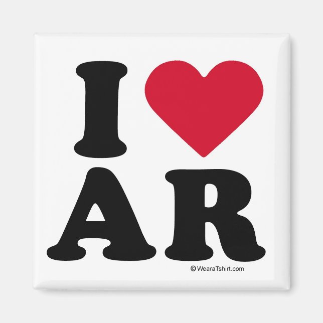 ARKANSAS - I LOVE AR - I LOVE ARKANSAS MAGNET (Front)