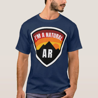 Arkansas Im a Natural Badge TShirt