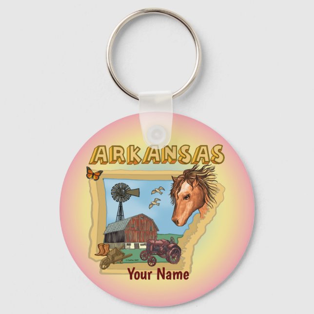 Arkansas  keychain (Front)