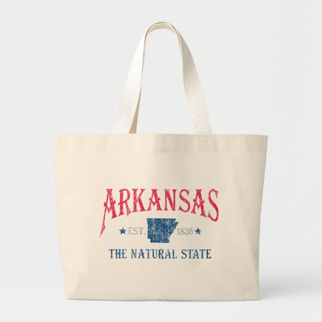 Arkansas Large Tote Bag (Front)