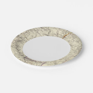 Arkansas, Louisiana and Mississippi Paper Plate