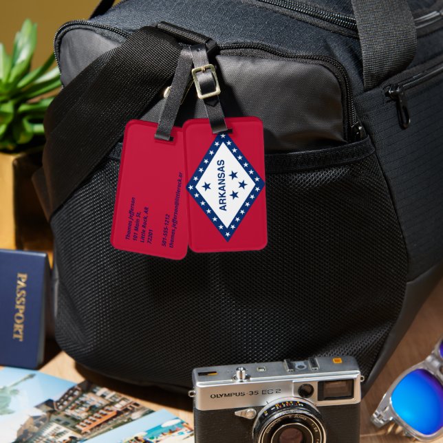 Arkansas Luggage Tag (Front & Back)