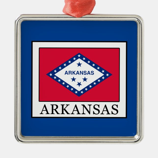 Arkansas Metal Ornament (Front)