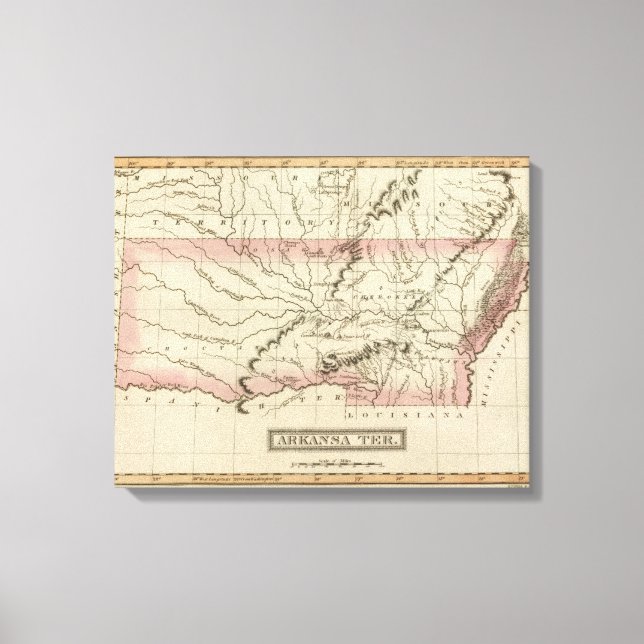 Arkansas, Oklahoma Canvas Print (Front)