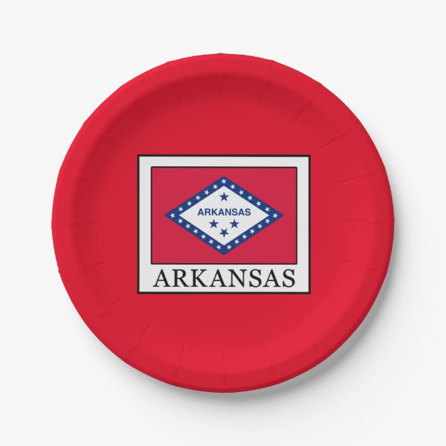 Arkansas Paper Plate (Front)