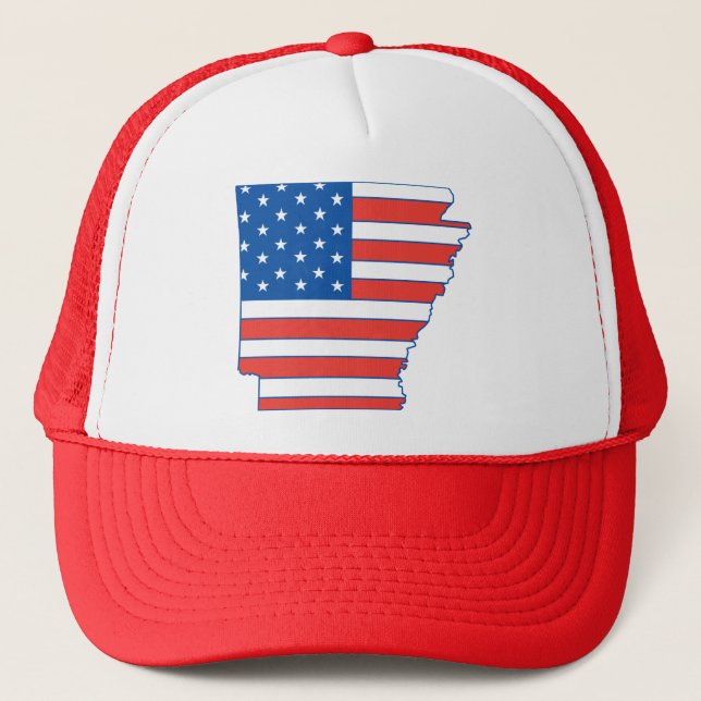 Arkansas Patriotic Hat (Front)