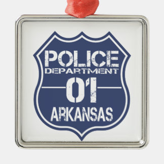 Arkansas Police Department Shield 01 Metal Ornament