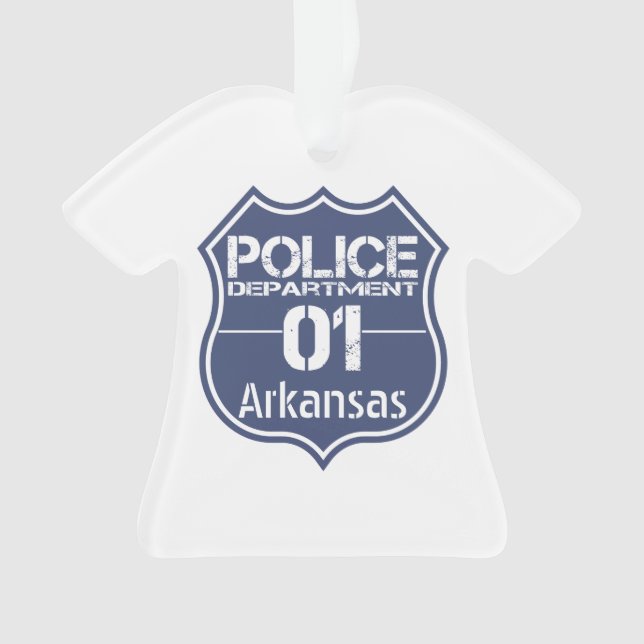 Arkansas Police Department Shield 01 Ornament (Front)