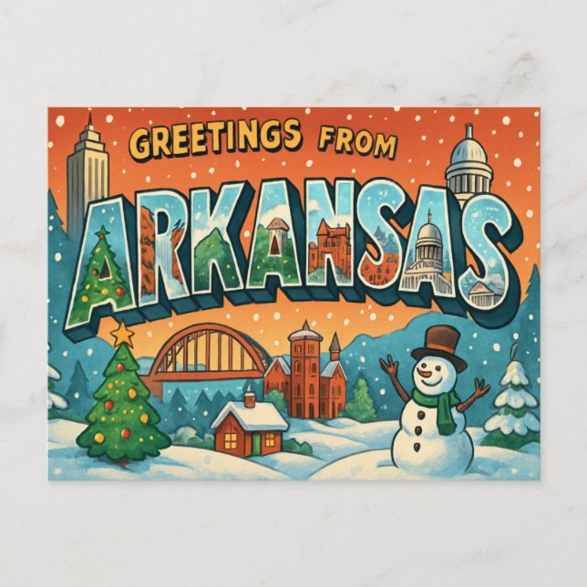 ARKANSAS Postcard (Front)