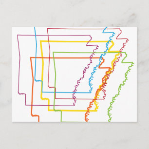 arkansas pride blur postcard